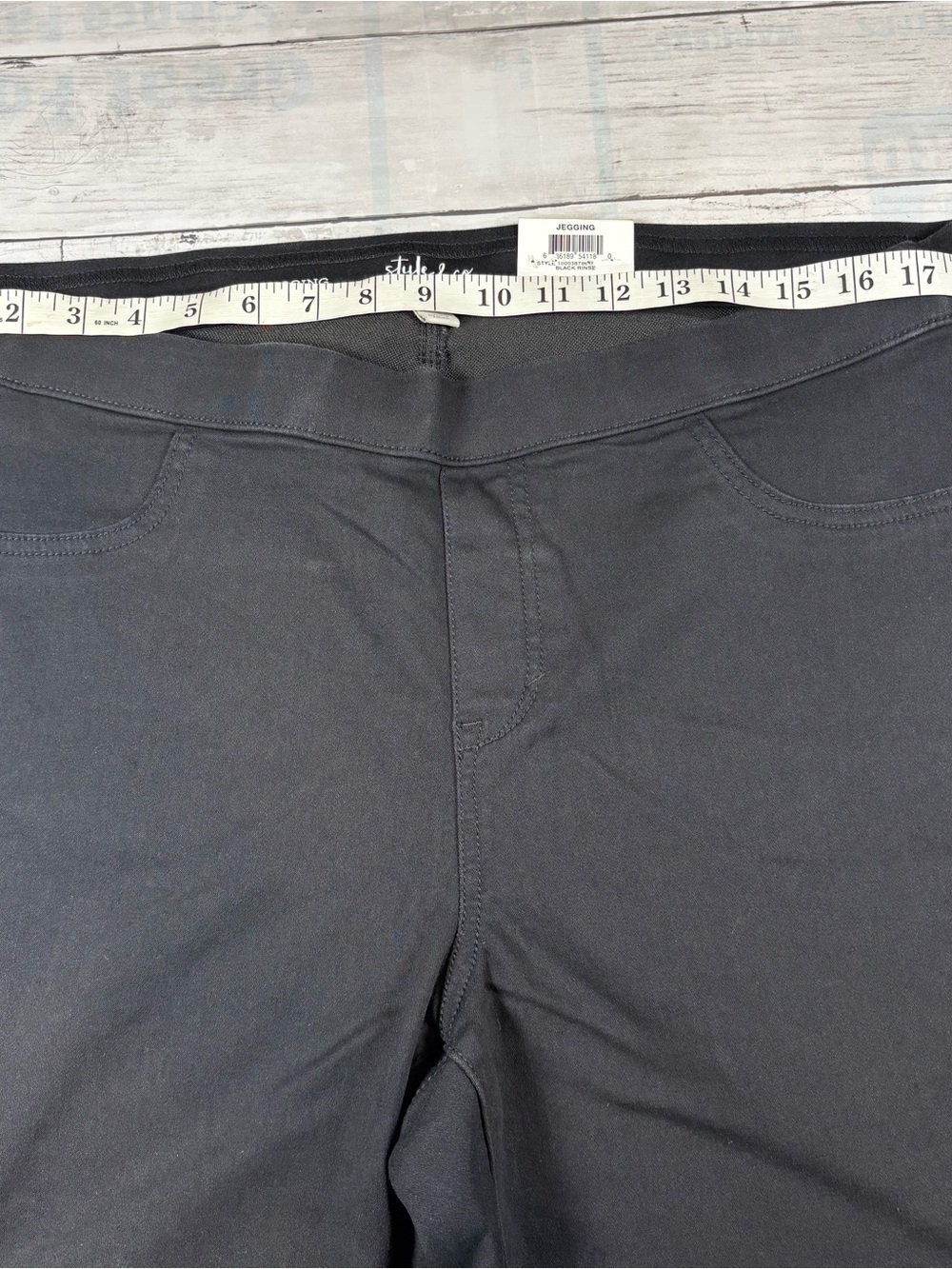 Style & Co Pull On Jeggings Women’s Size 18W Black Skinny Stretch Pants Comfort - Picture 9 of 12